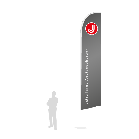 Beachflag Wind Austauschdruck | Extra Large (490 cm) | einseitig bedruckt