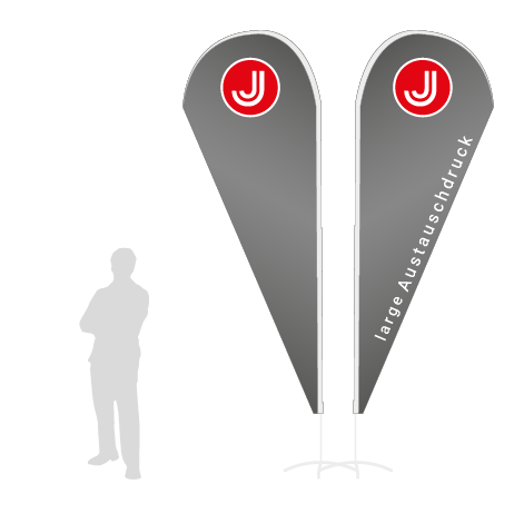 Beachflag Drop Austauschdruck | Large (350 cm) | beidseitig bedruckt