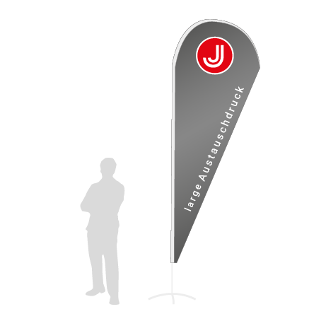 Beachflag Drop Austauschdruck | Large (350 cm) | einseitig bedruckt