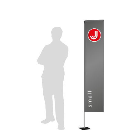 Beachflag Rechteck | Small (200 cm) | einseitig bedruckt