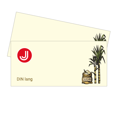 Flyer aus Zuckerrohr | DIN lang | beidseitig bedruckt