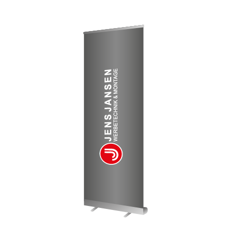 Roll-Up Budget | B 60 cm x H 200 cm | einseitig bedruckt