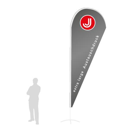 Beachflag Drop Austauschdruck | Extra Large (460 cm) | einseitig bedruckt